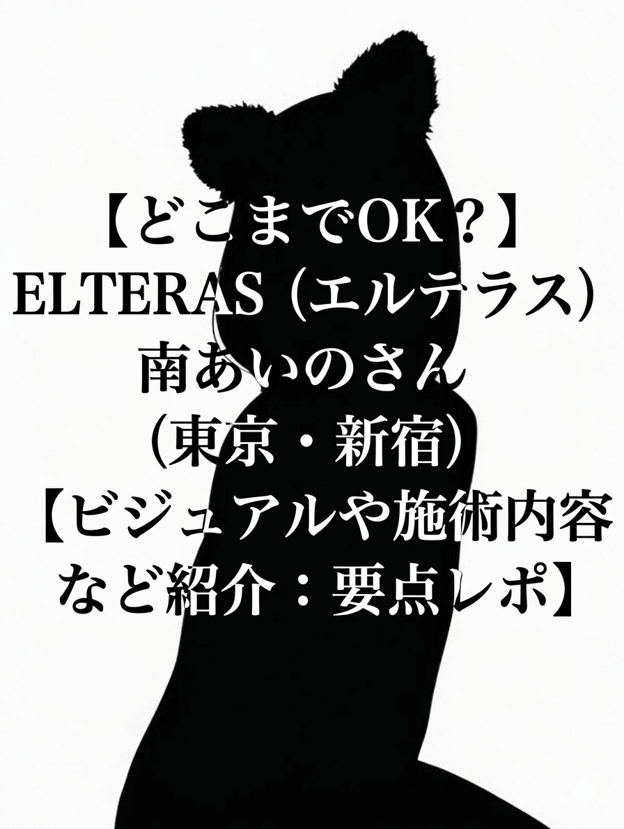 【どこまでOK？】ELTERAS (エルテラス) 南あいのさん（東京・新宿）【ビジュアルや施術内容など紹介：要点レポ】